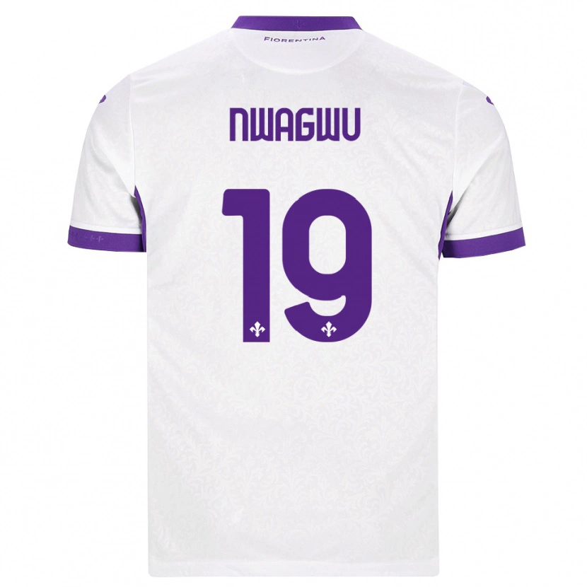 Danxen Uomo Maglia Ikenna Nwagwu #19 Bianco Viola Kit Gara Away 2026/27 Maglietta