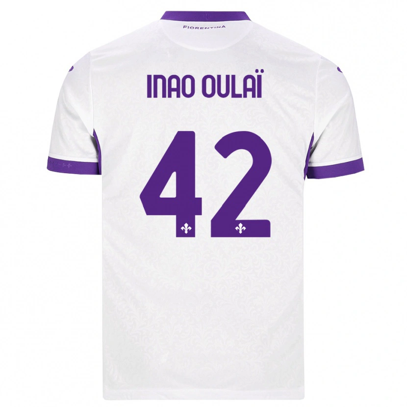Danxen Uomo Maglia Christ Inao Oulaï #42 Bianco Viola Kit Gara Away 2026/27 Maglietta