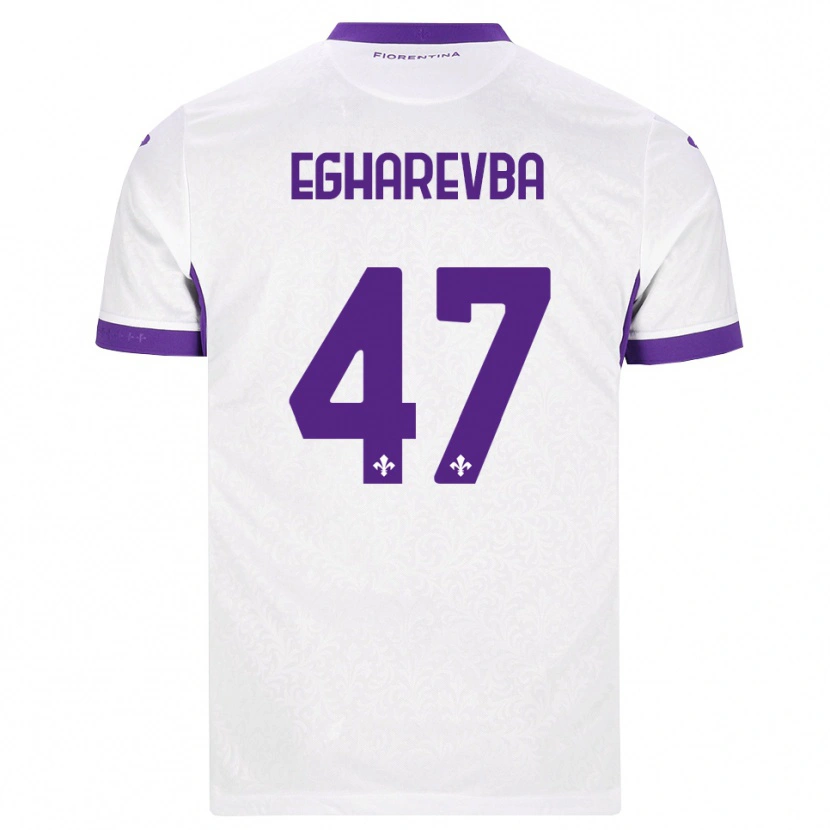 Danxen Uomo Maglia Fortune Egharevba #47 Bianco Viola Kit Gara Away 2026/27 Maglietta
