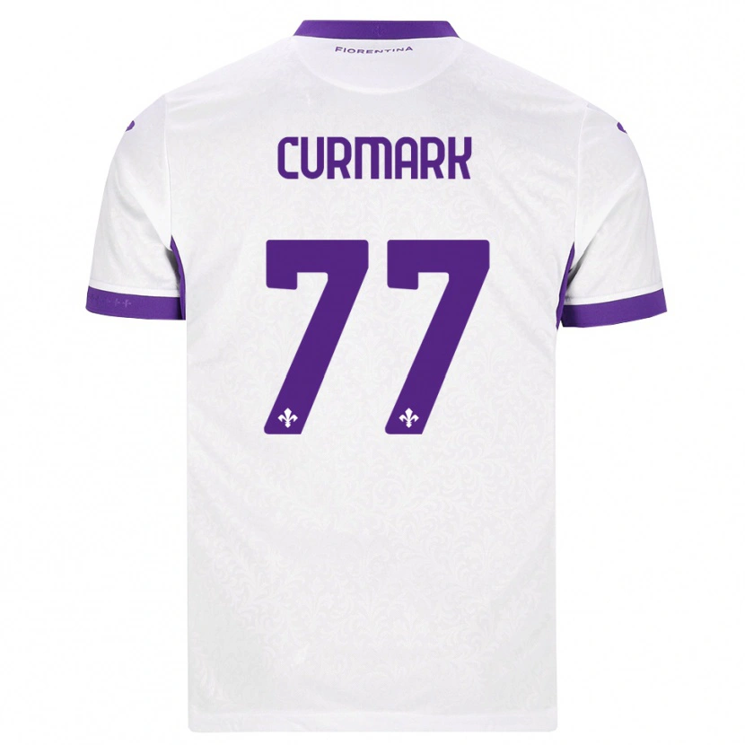 Danxen Uomo Maglia Filippa Curmark #77 Bianco Viola Kit Gara Away 2026/27 Maglietta