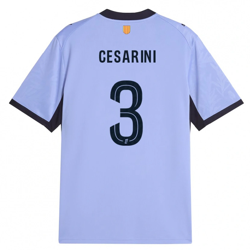 Danxen Uomo Maglia Gaëtan Cesarini #3 Lavanda Nero Kit Gara Third 2026/27 Maglietta