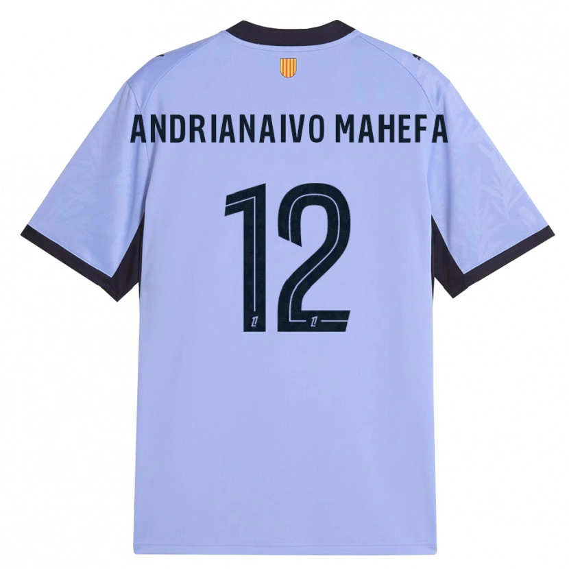 Danxen Uomo Maglia Mathis Andrianaivo Mahefa #12 Lavanda Nero Kit Gara Third 2026/27 Maglietta