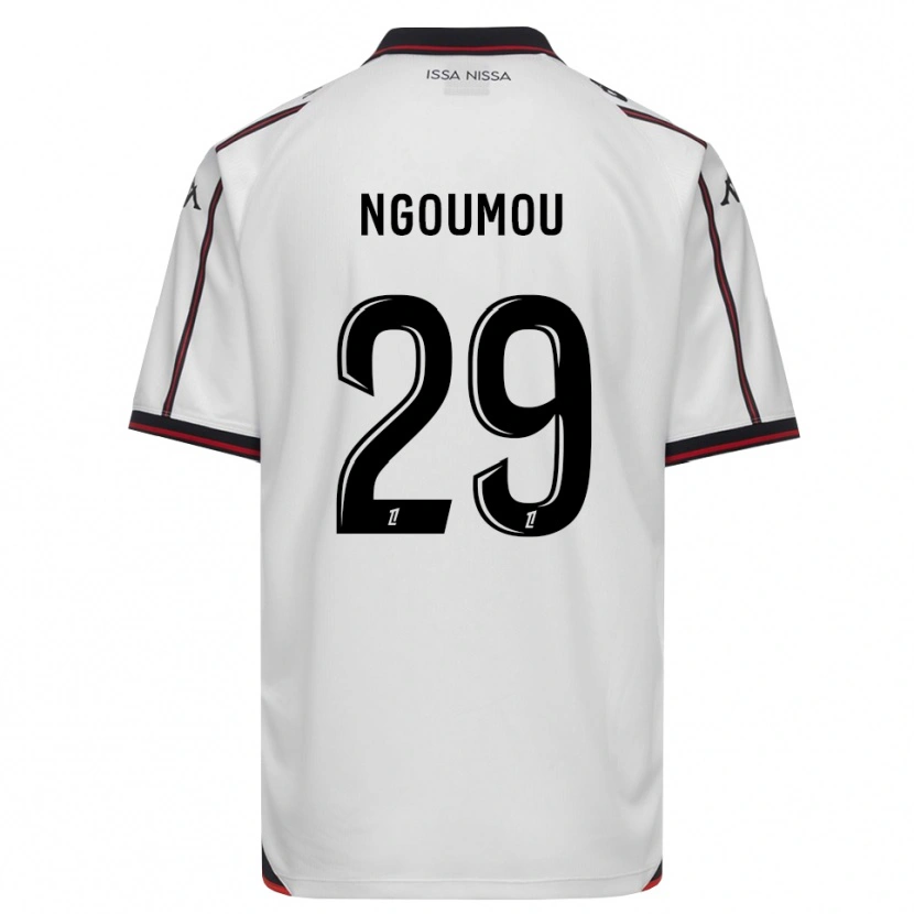 Danxen Uomo Maglia Nathan Ngoumou #29 Nero Bianco Kit Gara Away 2026/27 Maglietta