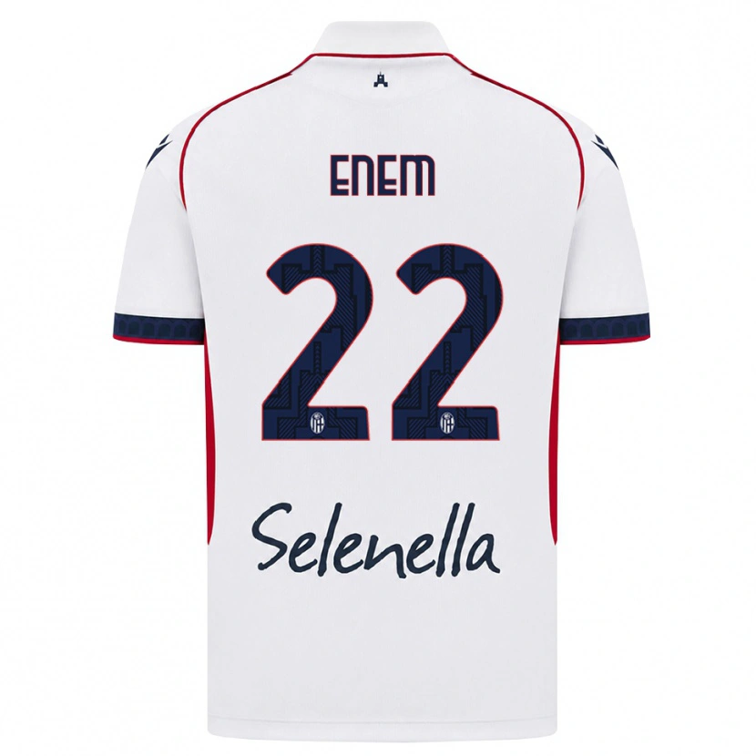 Danxen Uomo Maglia Jay Enem #22 Bianco Rosso Blu Reale Kit Gara Away 2026/27 Maglietta