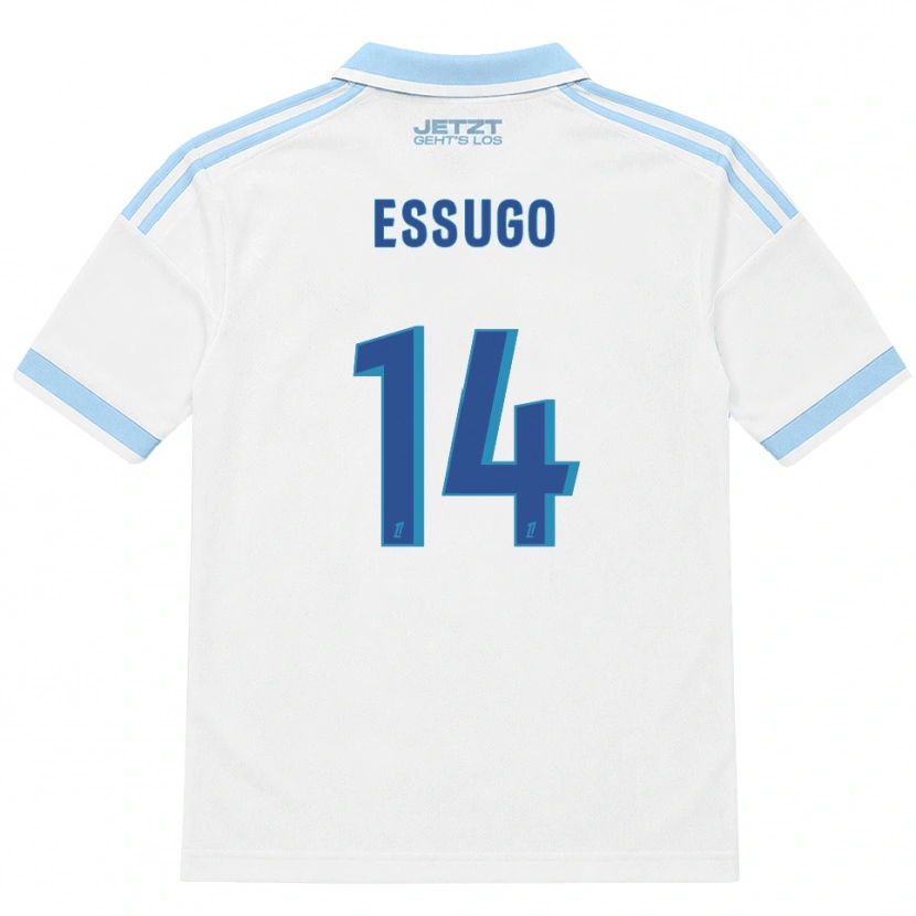 Danxen Donna Maglia Dário Essugo #14 Azzurro Chiaro Bianco Rosso Kit Gara Away 2026/27 Maglietta