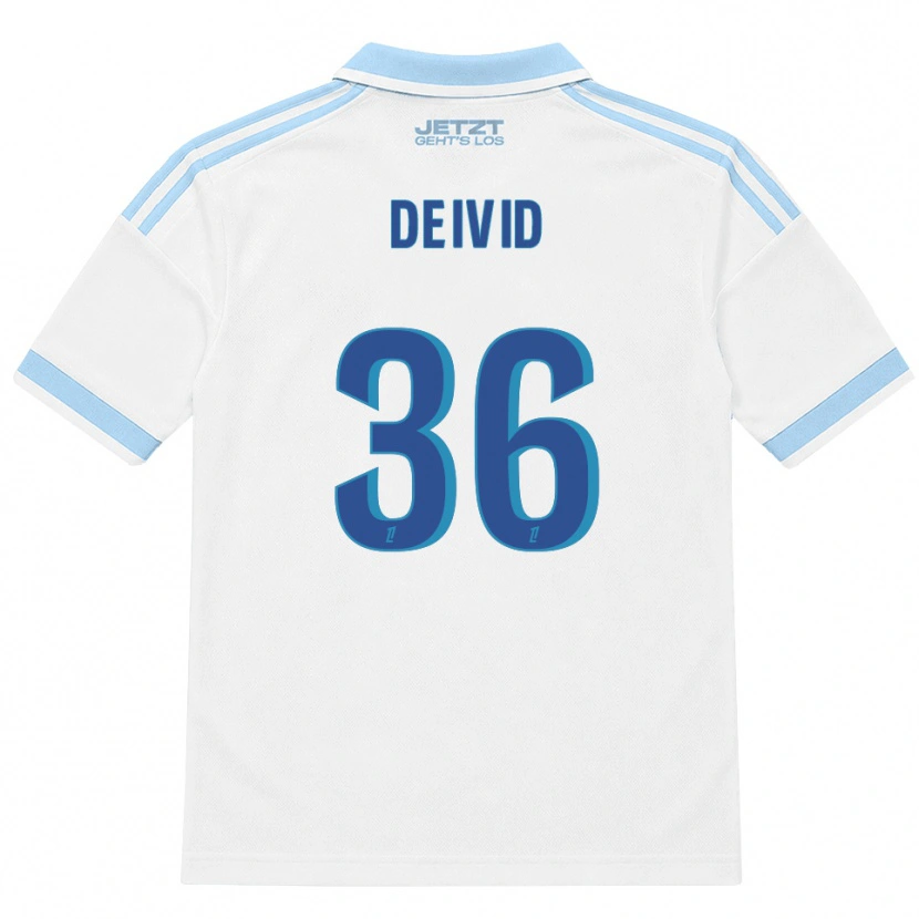 Danxen Donna Maglia Deivid Washington #36 Azzurro Chiaro Bianco Rosso Kit Gara Away 2026/27 Maglietta