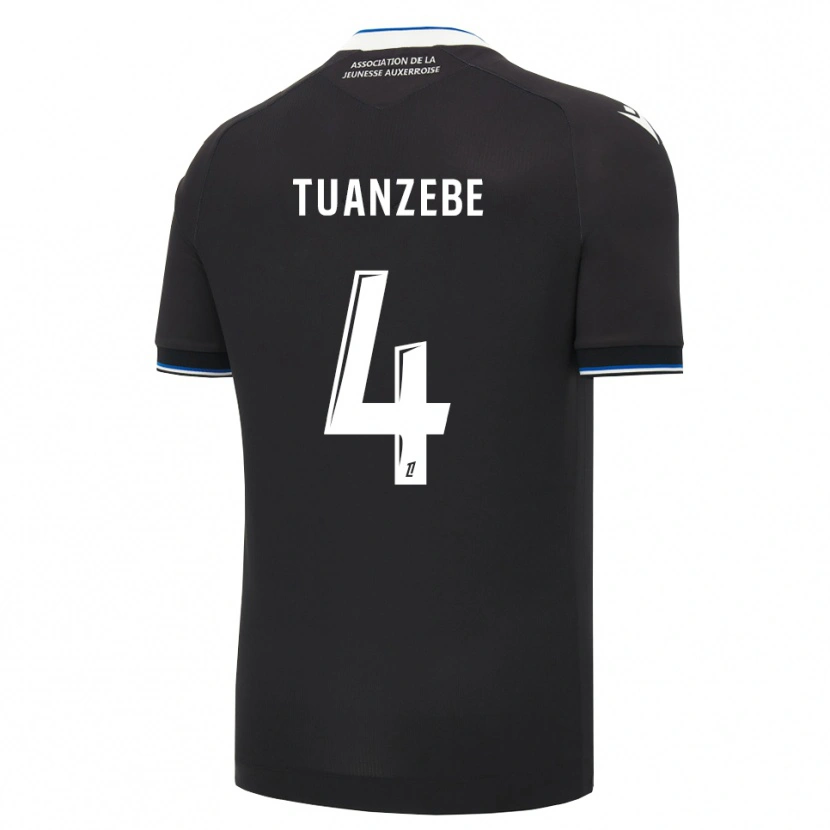 Danxen Donna Maglia Axel Tuanzebe #4 Nero Blu Bianco Kit Gara Away 2026/27 Maglietta