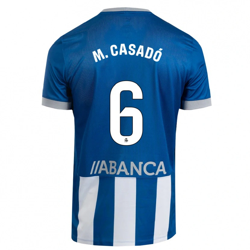 Danxen Donna Maglia Marc Casadó #6 Blu Grigio Bianco Kit Gara Home 2026/27 Maglietta