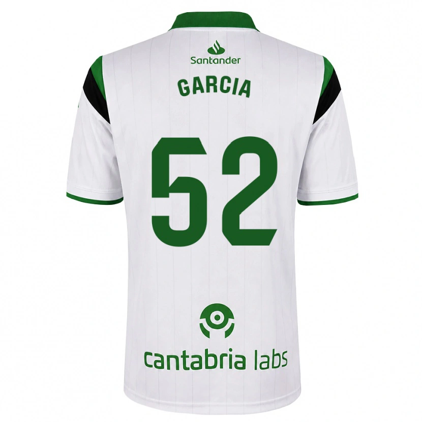Danxen Donna Maglia Pablo García #52 Bianco Verde Nero Kit Gara Home 2026/27 Maglietta