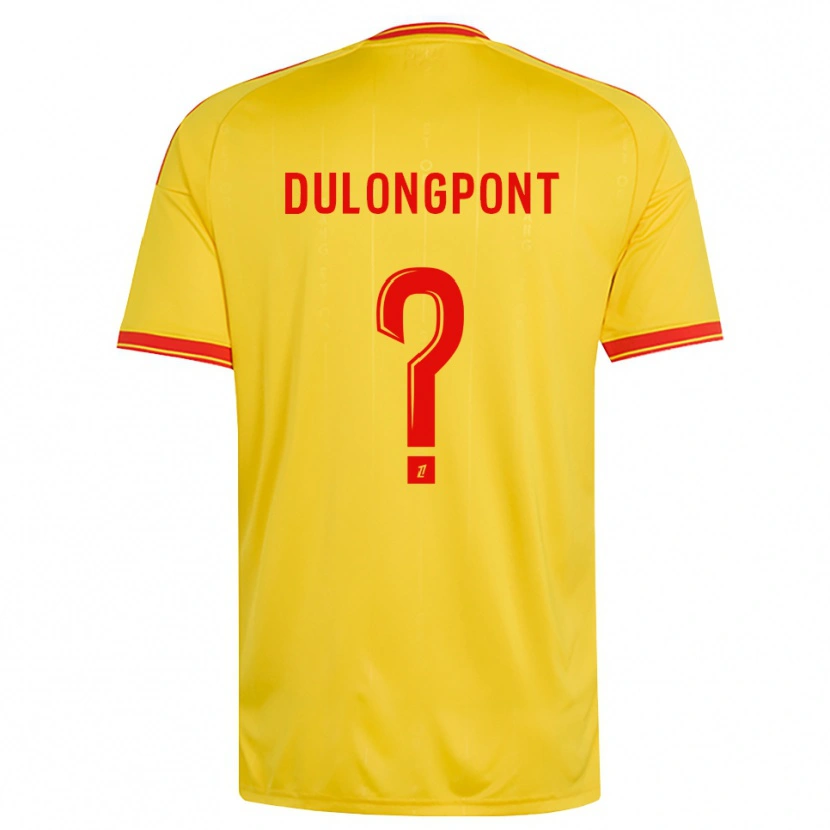 Danxen Donna Maglia Tom Dulongpont #0 Oro Arancio Rosso Kit Gara Home 2026/27 Maglietta