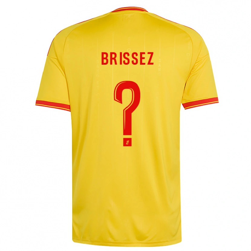 Danxen Donna Maglia Baptiste Brissez #0 Oro Arancio Rosso Kit Gara Home 2026/27 Maglietta