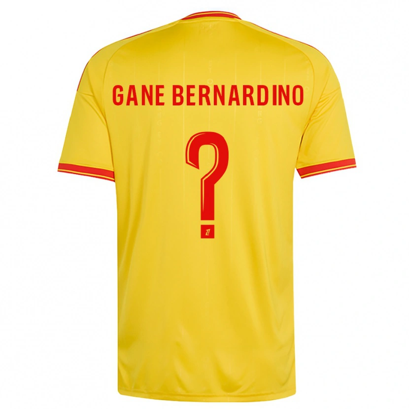 Danxen Donna Maglia Nathanaël Gane Bernardino #0 Oro Arancio Rosso Kit Gara Home 2026/27 Maglietta