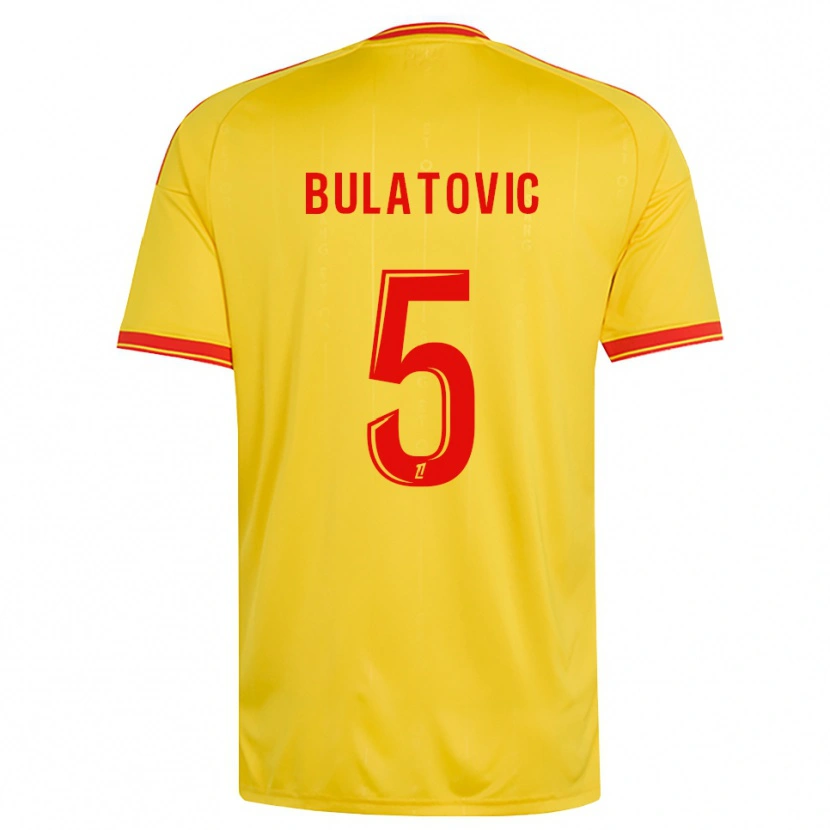 Danxen Donna Maglia Andrija Bulatovic #5 Oro Arancio Rosso Kit Gara Home 2026/27 Maglietta