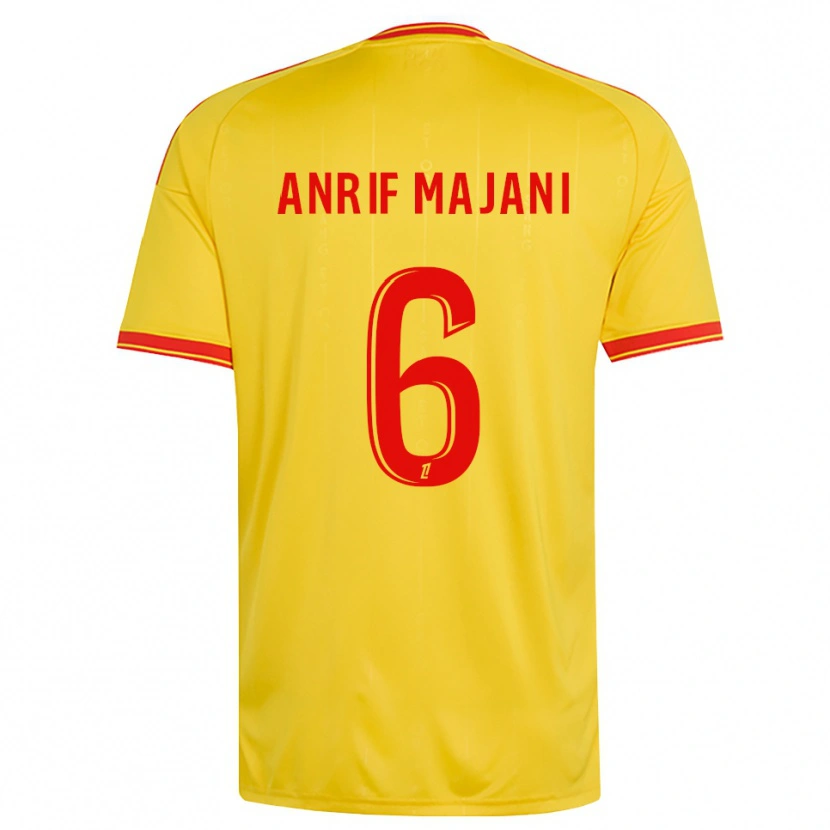 Danxen Donna Maglia El Anrif Majani #6 Oro Arancio Rosso Kit Gara Home 2026/27 Maglietta