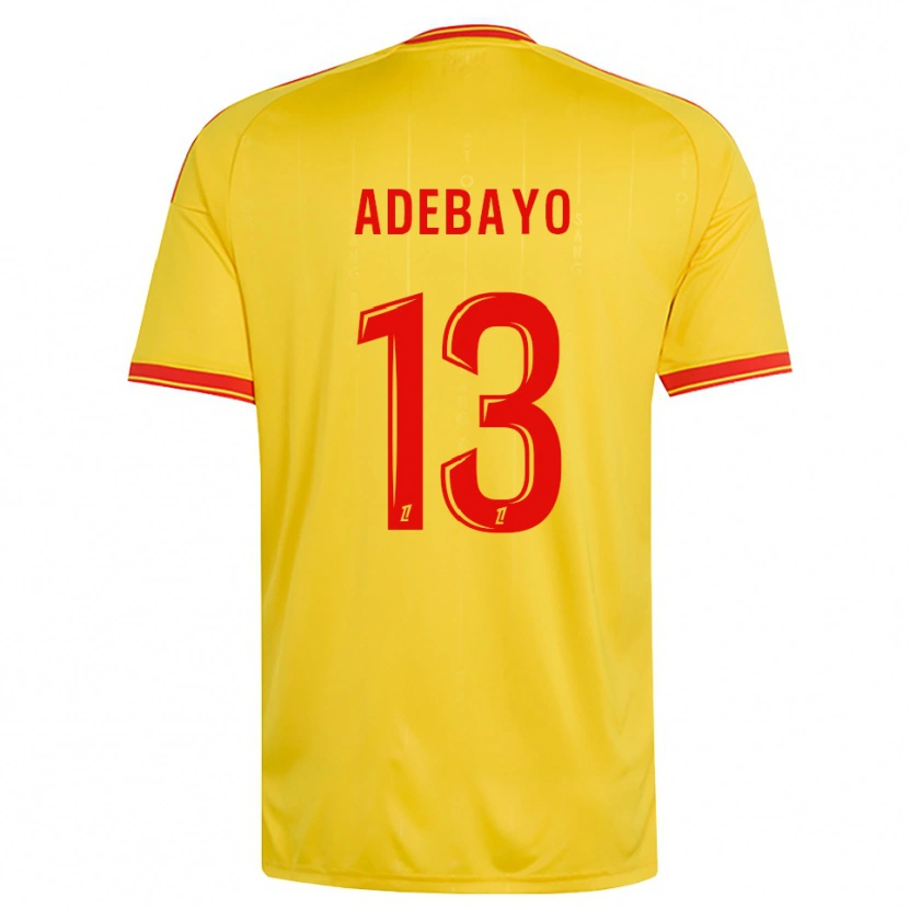 Danxen Donna Maglia Kamil Adebayo #13 Oro Arancio Rosso Kit Gara Home 2026/27 Maglietta