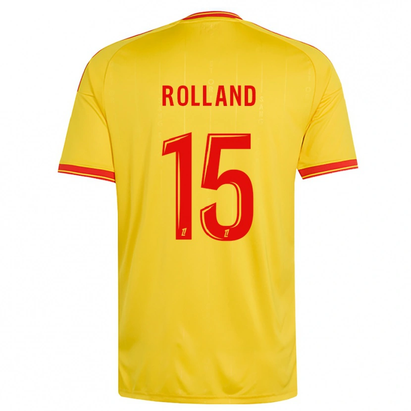 Danxen Donna Maglia Paul Rolland #15 Oro Arancio Rosso Kit Gara Home 2026/27 Maglietta