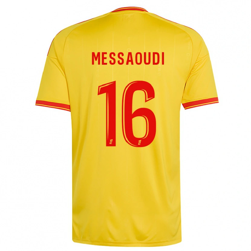 Danxen Donna Maglia Fedwan Messaoudi #16 Oro Arancio Rosso Kit Gara Home 2026/27 Maglietta