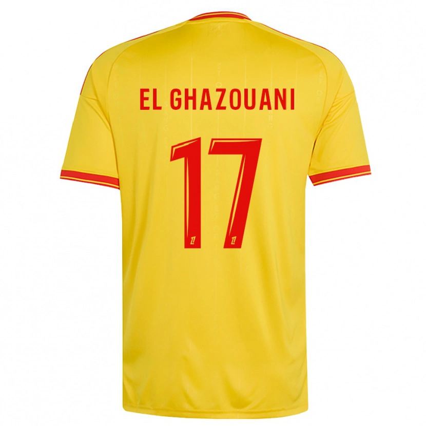 Danxen Donna Maglia Fatima El Ghazouani #17 Oro Arancio Rosso Kit Gara Home 2026/27 Maglietta