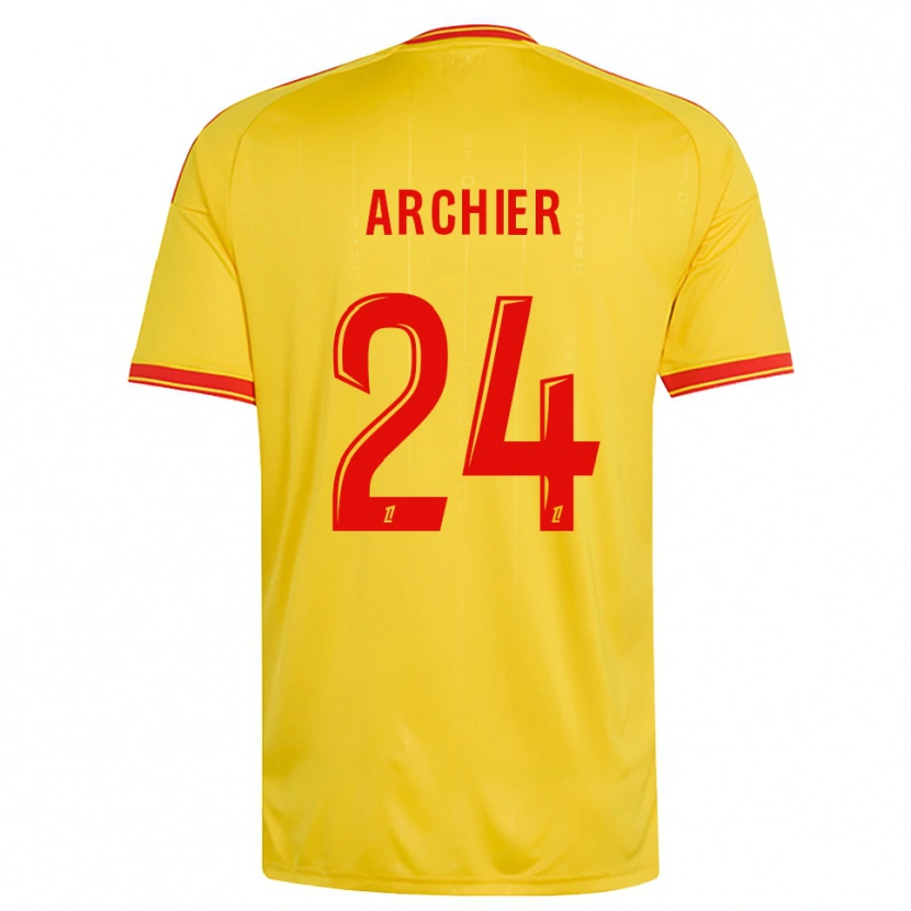 Danxen Donna Maglia Louann Archier #24 Oro Arancio Rosso Kit Gara Home 2026/27 Maglietta
