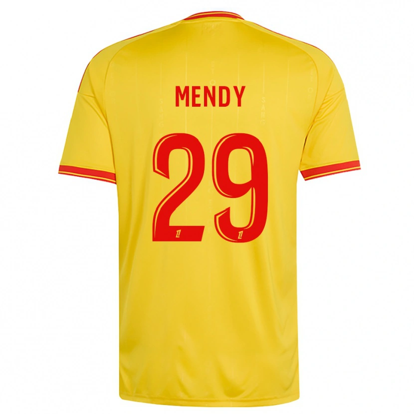 Danxen Donna Maglia Noëlie Mendy #29 Oro Arancio Rosso Kit Gara Home 2026/27 Maglietta