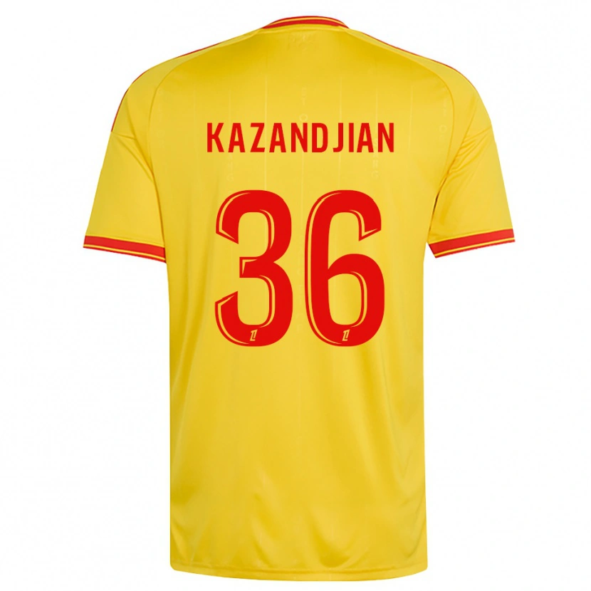 Danxen Donna Maglia Lara Kazandjian #36 Oro Arancio Rosso Kit Gara Home 2026/27 Maglietta