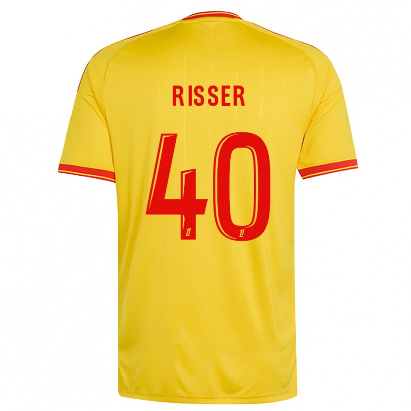 Danxen Donna Maglia Robin Risser #40 Oro Arancio Rosso Kit Gara Home 2026/27 Maglietta