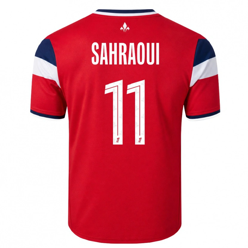 Danxen Donna Maglia Osame Sahraoui #11 Rosso Bianco Blu Reale Kit Gara Home 2026/27 Maglietta