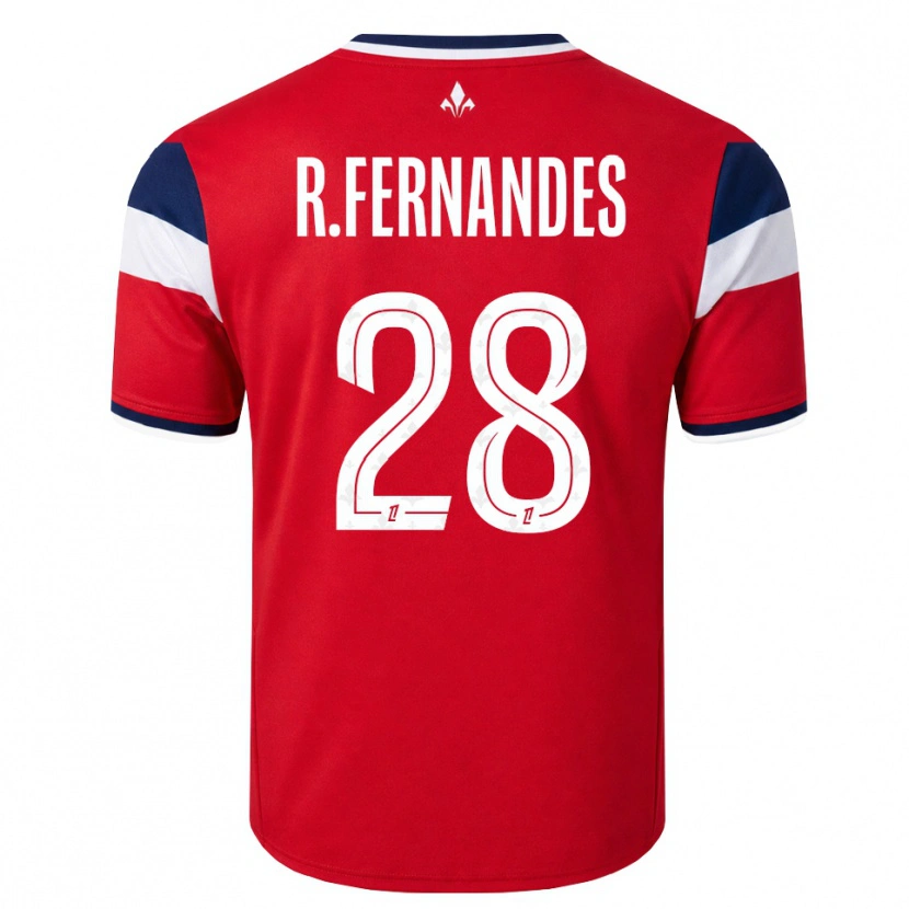 Danxen Donna Maglia Rafael Fernandes #28 Rosso Bianco Blu Reale Kit Gara Home 2026/27 Maglietta