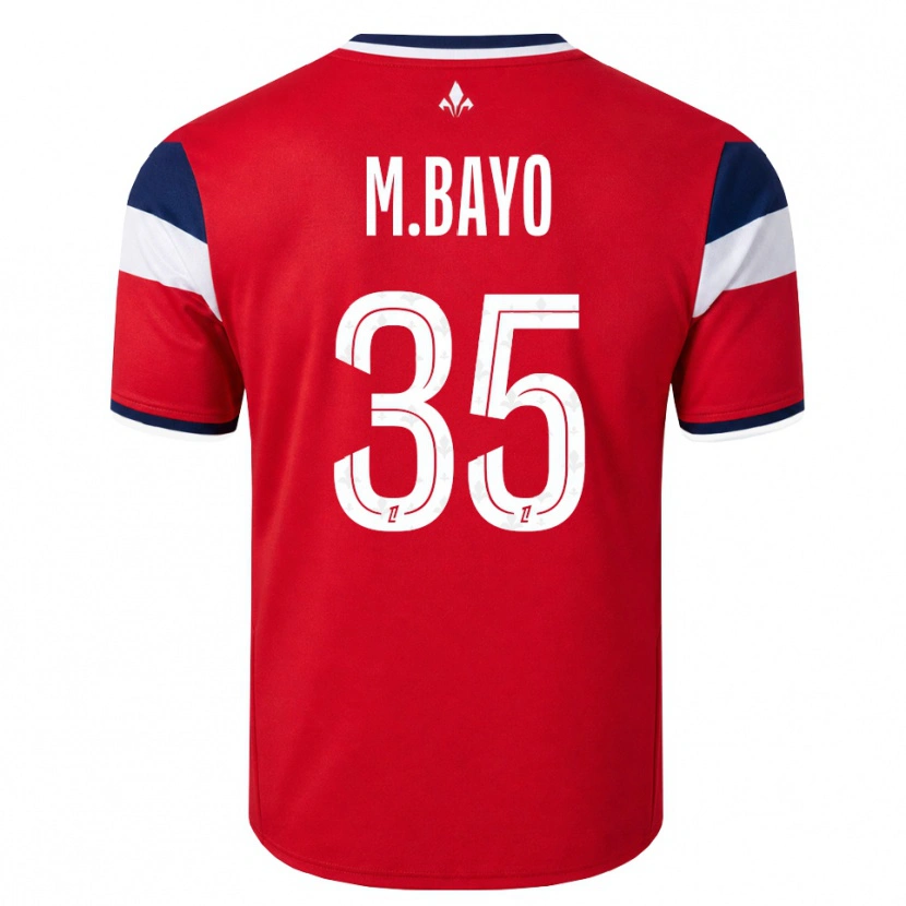Danxen Donna Maglia Mohamed Bayo #35 Rosso Bianco Blu Reale Kit Gara Home 2026/27 Maglietta