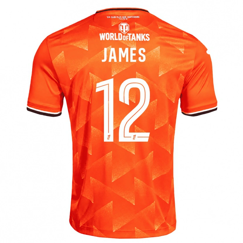 Danxen Donna Maglia Isaac James #12 Arancio Bianco Nero Kit Gara Home 2026/27 Maglietta
