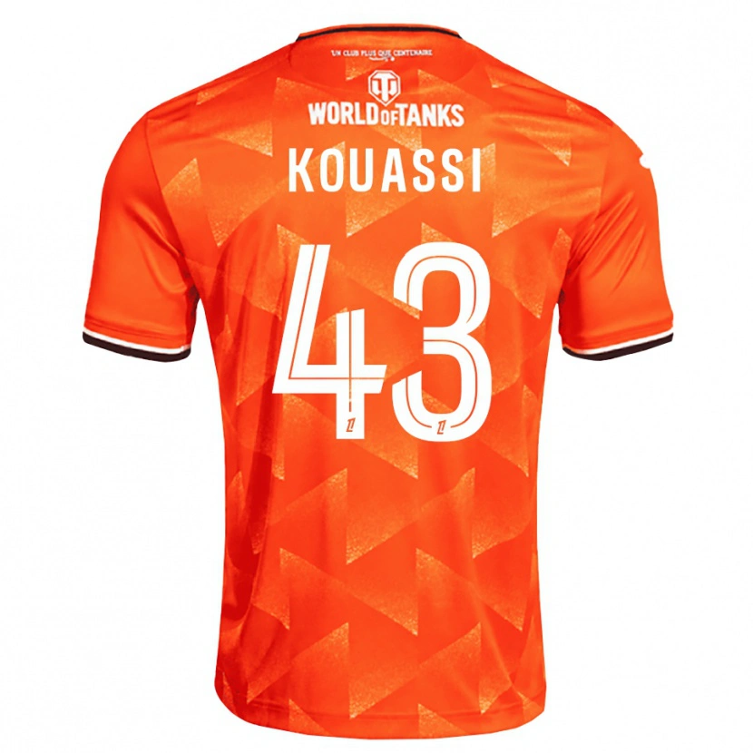 Danxen Donna Maglia Arsène Kouassi #43 Arancio Bianco Nero Kit Gara Home 2026/27 Maglietta