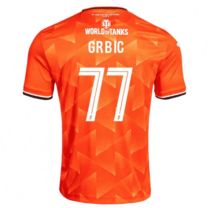 Danxen Donna Maglia Adrian Grbic #77 Arancio Bianco Nero Kit Gara Home 2026/27 Maglietta