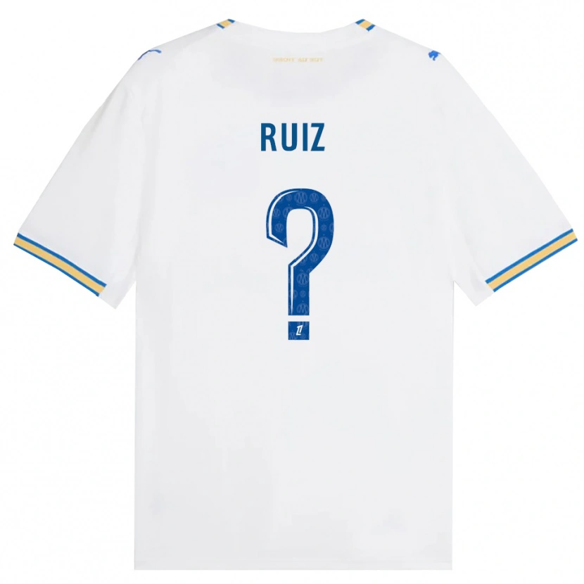 Danxen Donna Maglia Pedro Ruiz #0 Blu Schiarente Bianco Kit Gara Home 2026/27 Maglietta