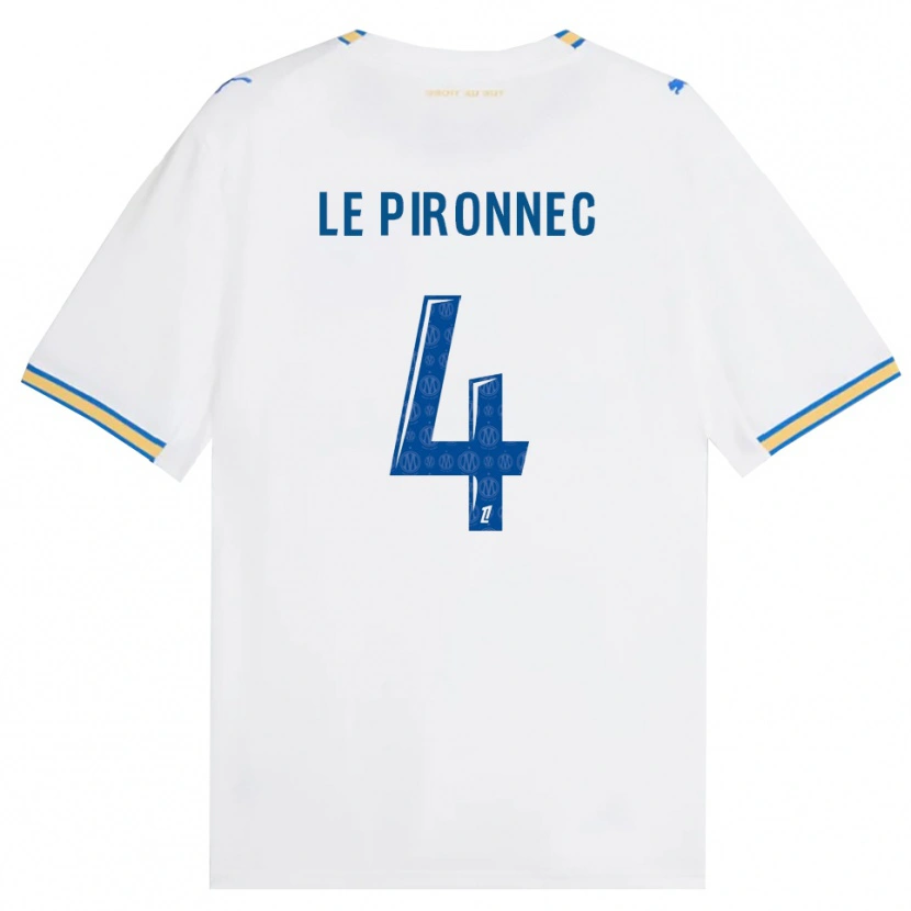 Danxen Donna Maglia Kélian Le Pironnec #4 Blu Schiarente Bianco Kit Gara Home 2026/27 Maglietta