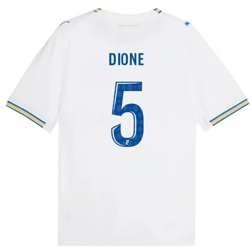 Danxen Donna Maglia Babacar Dioné #5 Blu Schiarente Bianco Kit Gara Home 2026/27 Maglietta