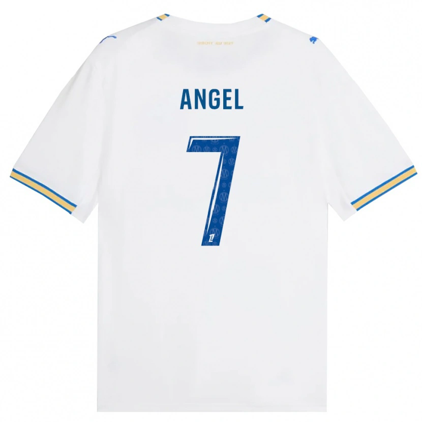 Danxen Donna Maglia Angel Gomes #7 Blu Schiarente Bianco Kit Gara Home 2026/27 Maglietta