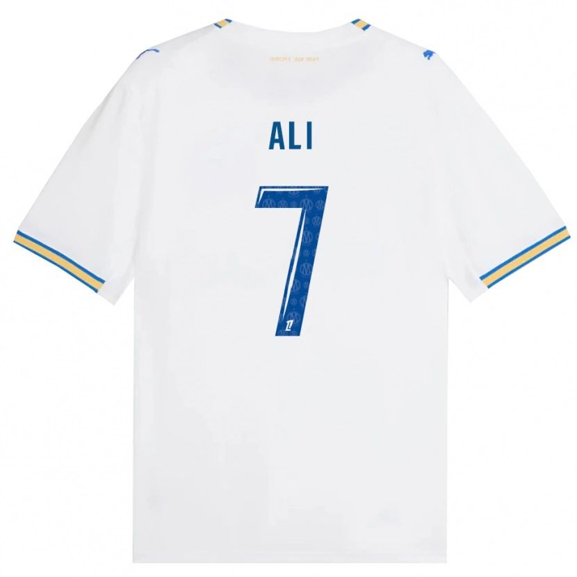 Danxen Donna Maglia Azhar Ali #7 Blu Schiarente Bianco Kit Gara Home 2026/27 Maglietta