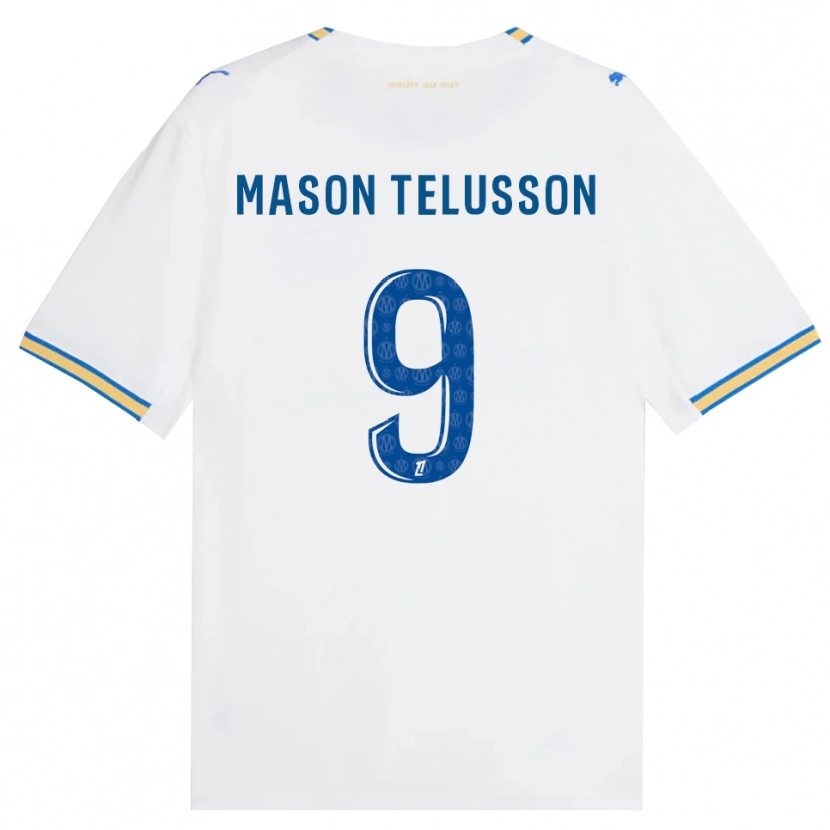 Danxen Donna Maglia Jah-Mason Telusson #9 Blu Schiarente Bianco Kit Gara Home 2026/27 Maglietta