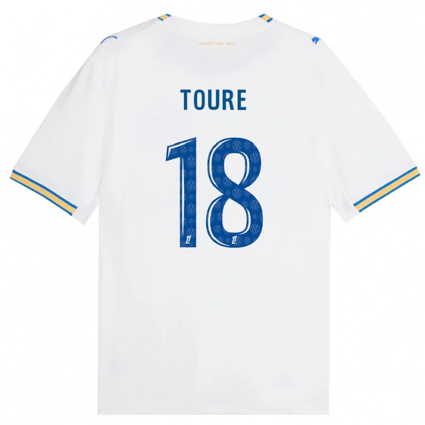 Danxen Donna Maglia Isaak Toure #18 Blu Schiarente Bianco Kit Gara Home 2026/27 Maglietta
