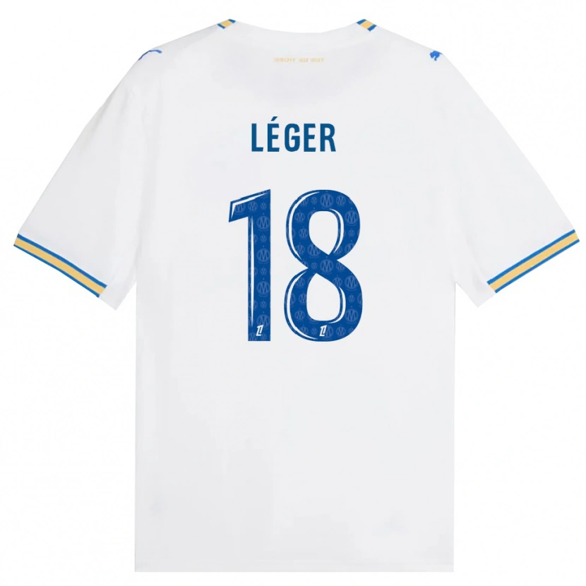 Danxen Donna Maglia Marie-Charlotte Léger #18 Blu Schiarente Bianco Kit Gara Home 2026/27 Maglietta
