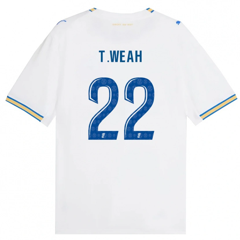 Danxen Donna Maglia Timothy Weah #22 Blu Schiarente Bianco Kit Gara Home 2026/27 Maglietta