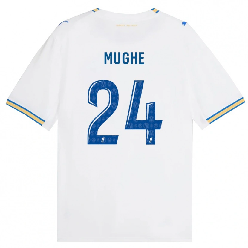 Danxen Donna Maglia François Mughe #24 Blu Schiarente Bianco Kit Gara Home 2026/27 Maglietta