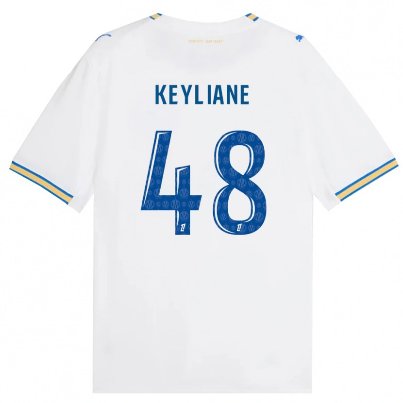 Danxen Donna Maglia Keyliane Abdallah #48 Blu Schiarente Bianco Kit Gara Home 2026/27 Maglietta