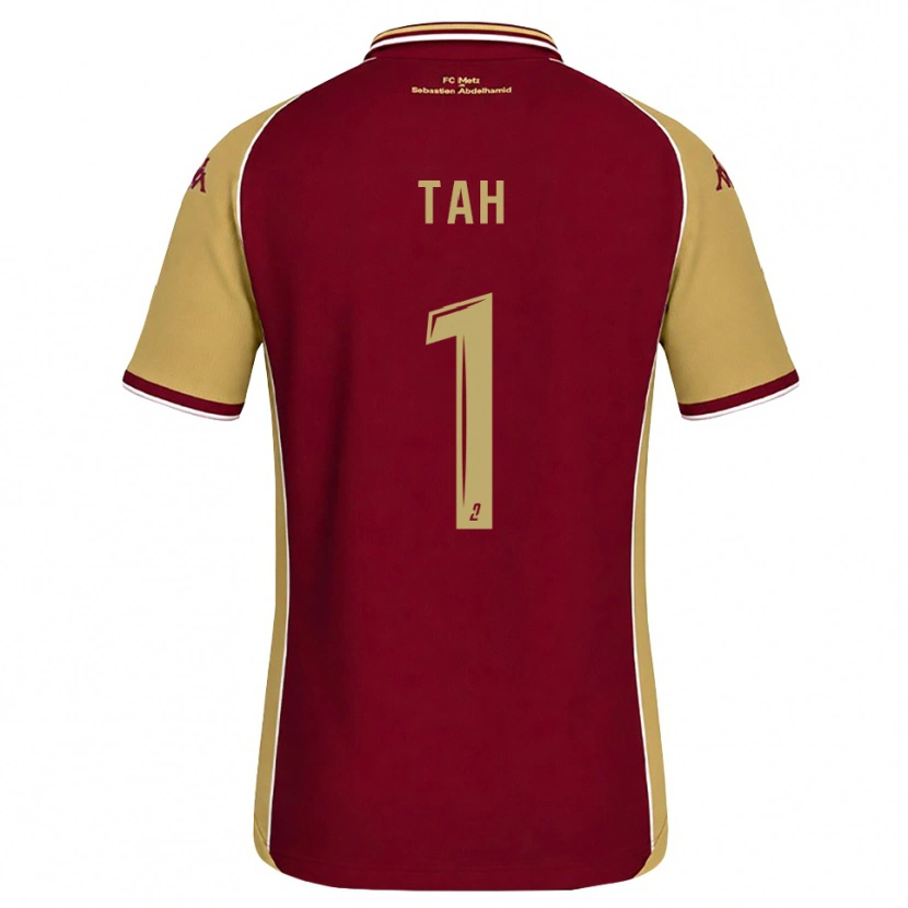 Danxen Donna Maglia Béonaho Tah #1 Goldenrod Rosso Scuro Kit Gara Home 2026/27 Maglietta