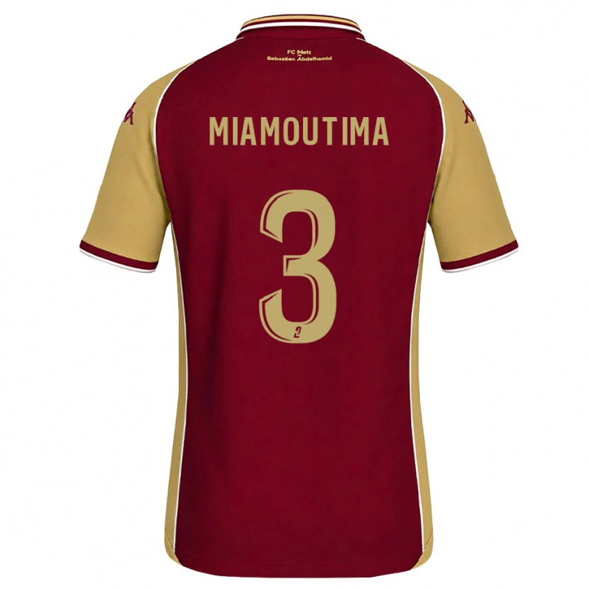 Danxen Donna Maglia Harly-James Miamoutima #3 Goldenrod Rosso Scuro Kit Gara Home 2026/27 Maglietta