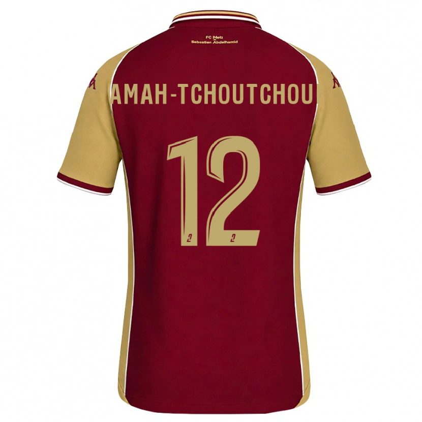 Danxen Donna Maglia Marco Amah-Tchoutchoui #12 Goldenrod Rosso Scuro Kit Gara Home 2026/27 Maglietta