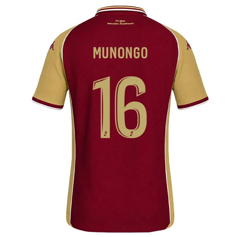 Danxen Donna Maglia Goodness Munongo #16 Goldenrod Rosso Scuro Kit Gara Home 2026/27 Maglietta