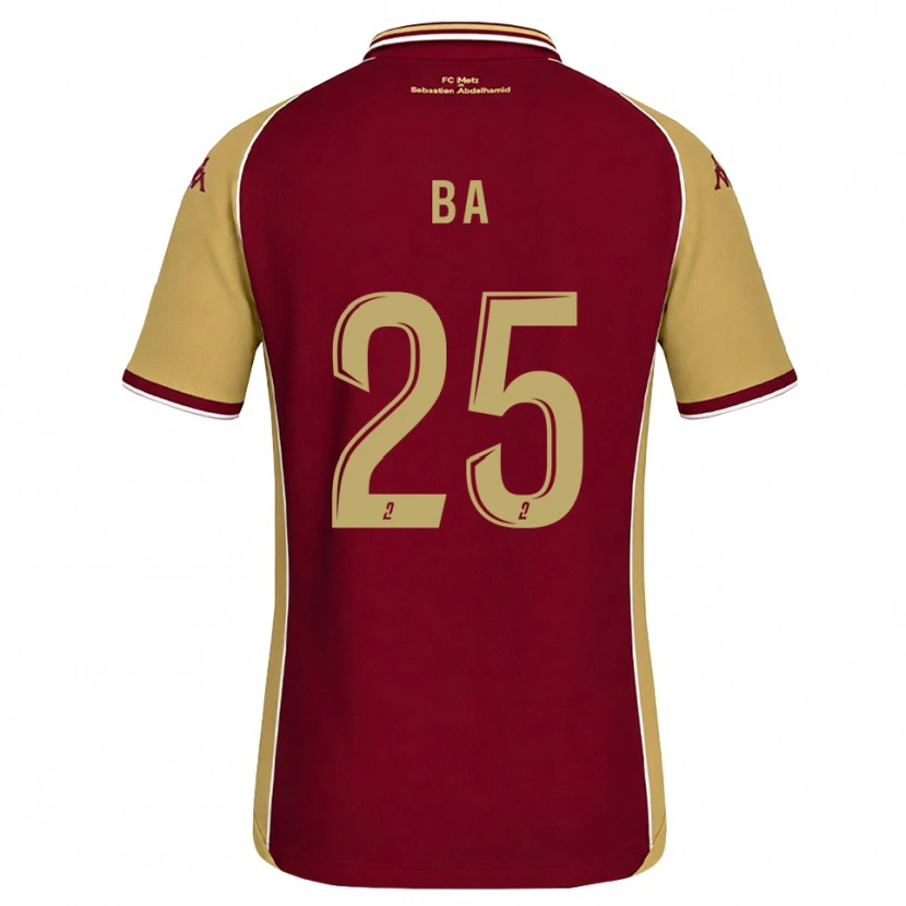 Danxen Donna Maglia Abdoulaye Ba #25 Goldenrod Rosso Scuro Kit Gara Home 2026/27 Maglietta