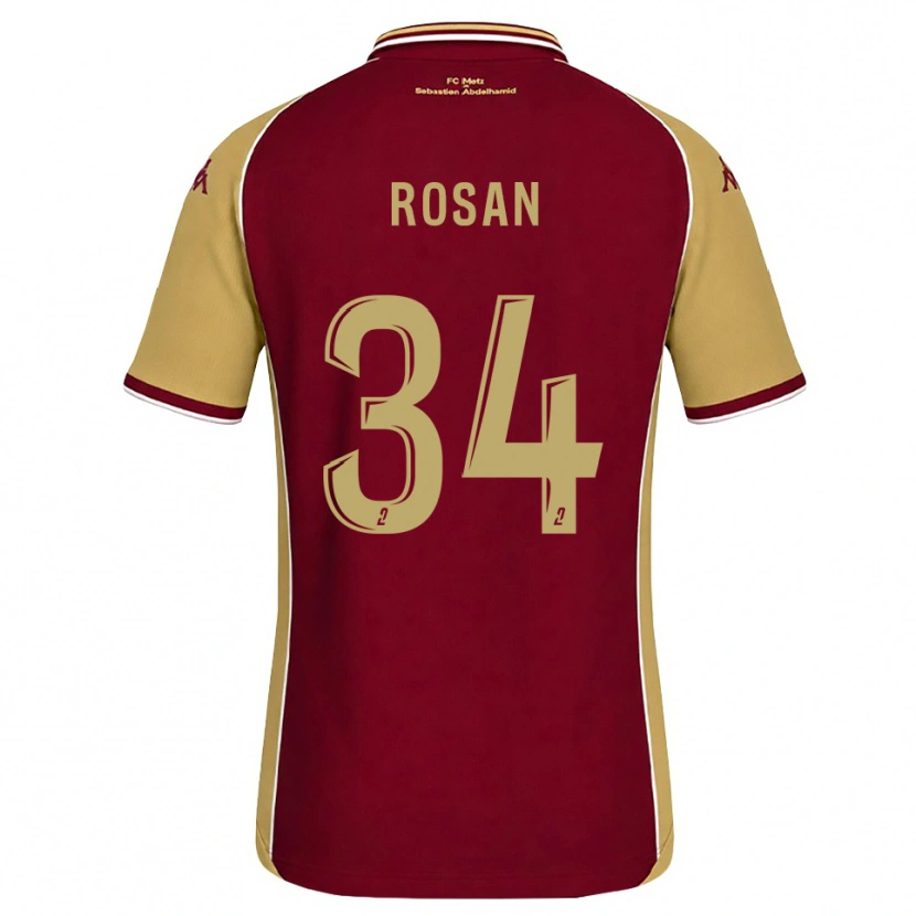 Danxen Donna Maglia Kaylia Rosan #34 Goldenrod Rosso Scuro Kit Gara Home 2026/27 Maglietta