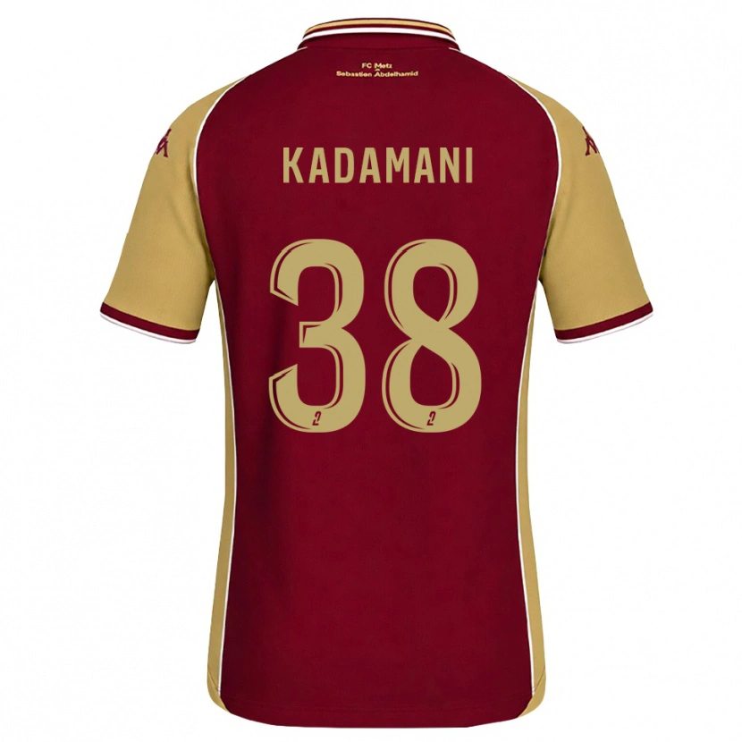 Danxen Donna Maglia Hamza Kadamani #38 Goldenrod Rosso Scuro Kit Gara Home 2026/27 Maglietta